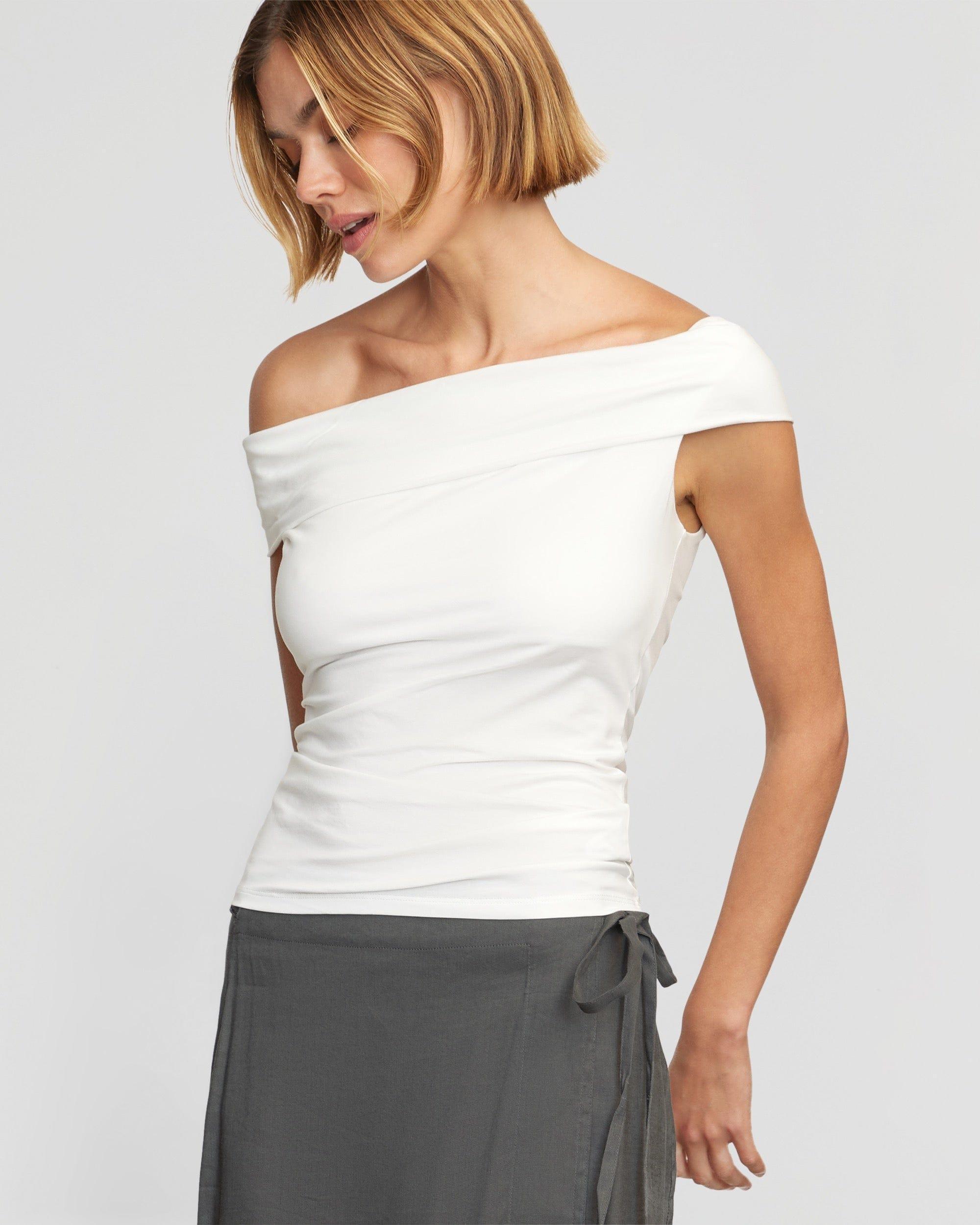 Mai Asymmetric Off-Shoulder Tee Product Image