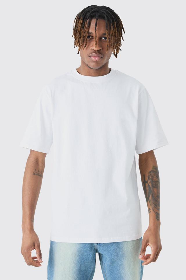 Mens White Tall 2 Pack Basic T-shirt, White Product Image