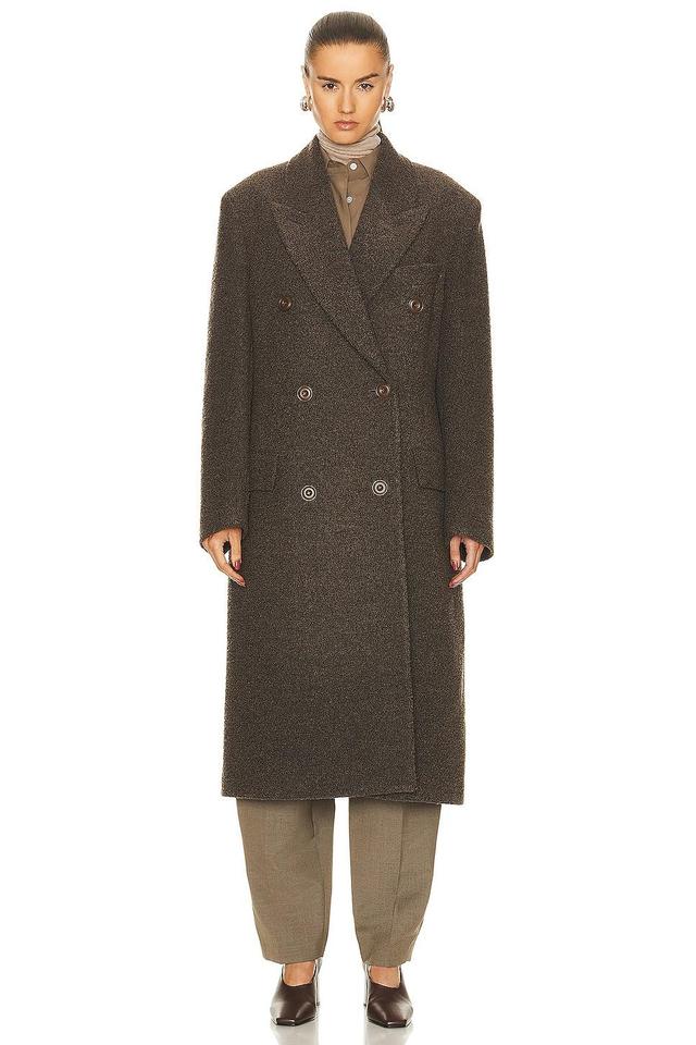 Acne Studios Long Coat in Taupe Product Image