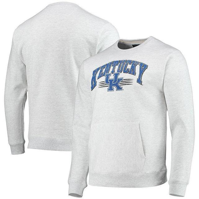 Mens League Collegiate Wear Heathered Gray Kentucky Wildcats Upperclassman Pocket Pullover Sweatshirt Product Image