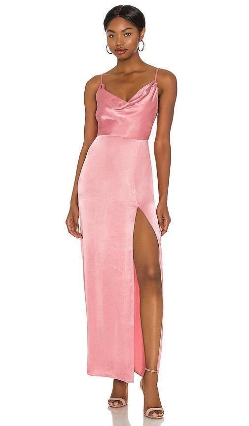 NBD Lila Gown in Rose. Product Image