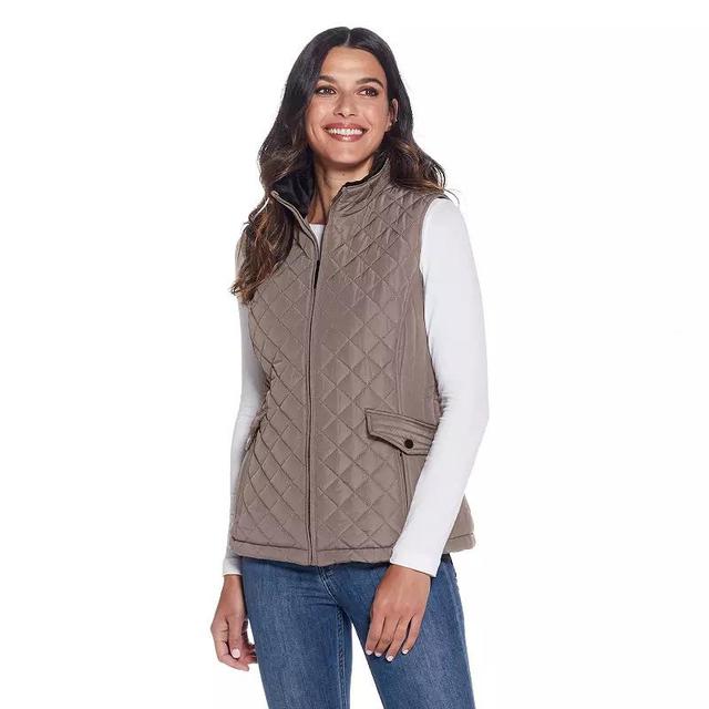 Womens Weathercast Plush Lined Quilted Vest Product Image