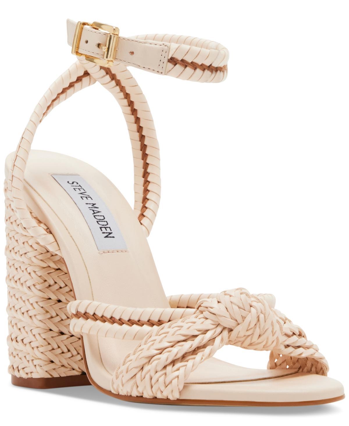 Steve Madden Womens Malou Knotted Woven Dress Sandals Product Image