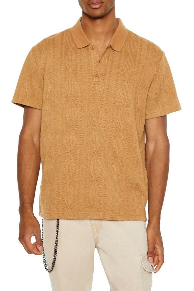 Textured Lace Polo Shirt | Forever 21 Product Image