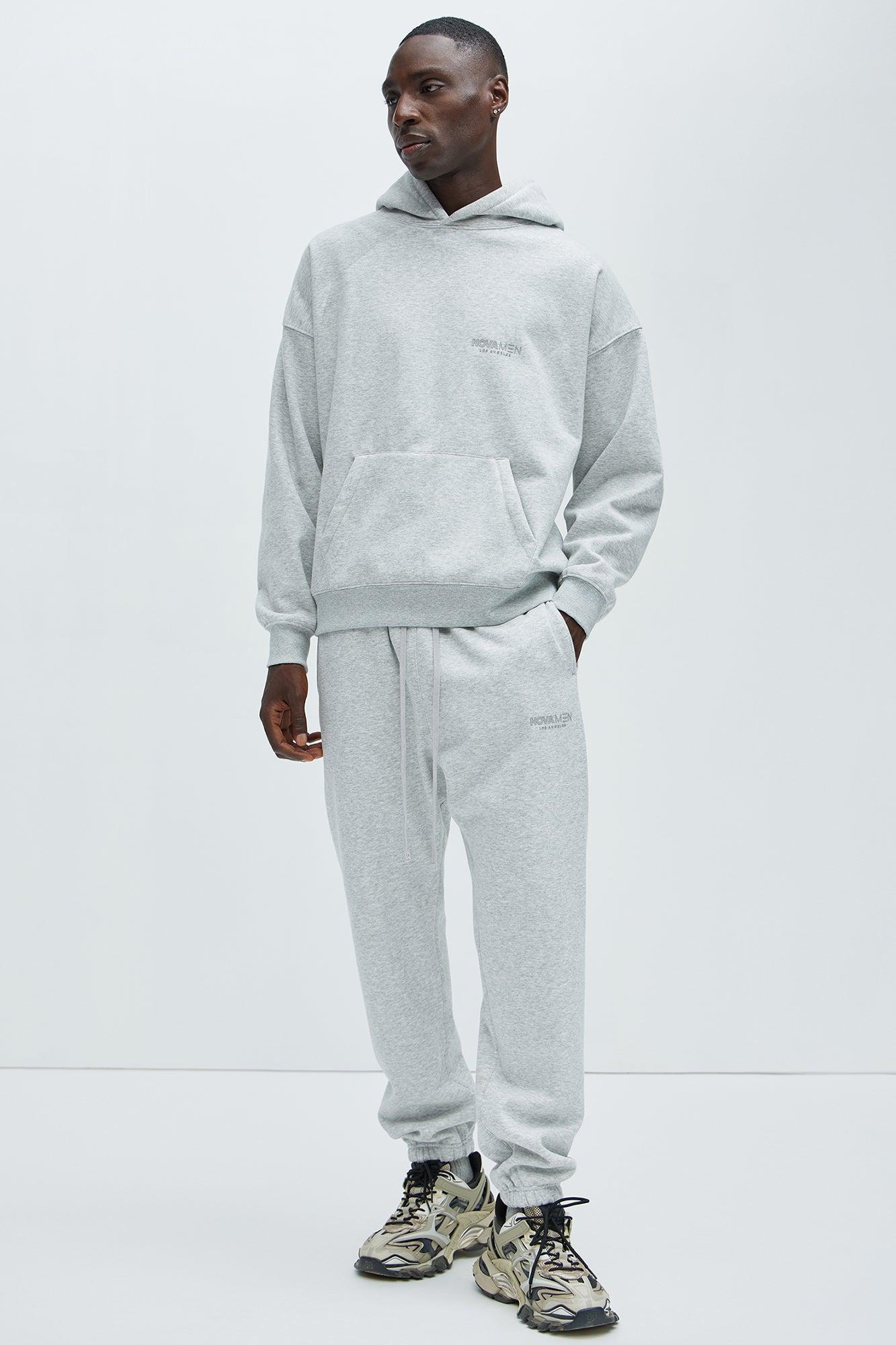 Tyson Novamen Heavyweight Sweat Jogger - Heather Grey Product Image