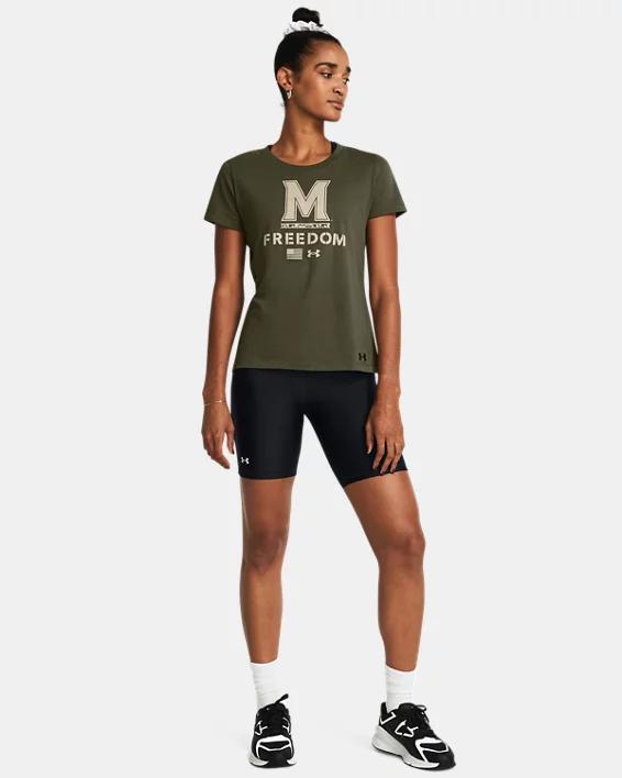 Women's UA Freedom Performance Cotton Collegiate T-Shirt Product Image