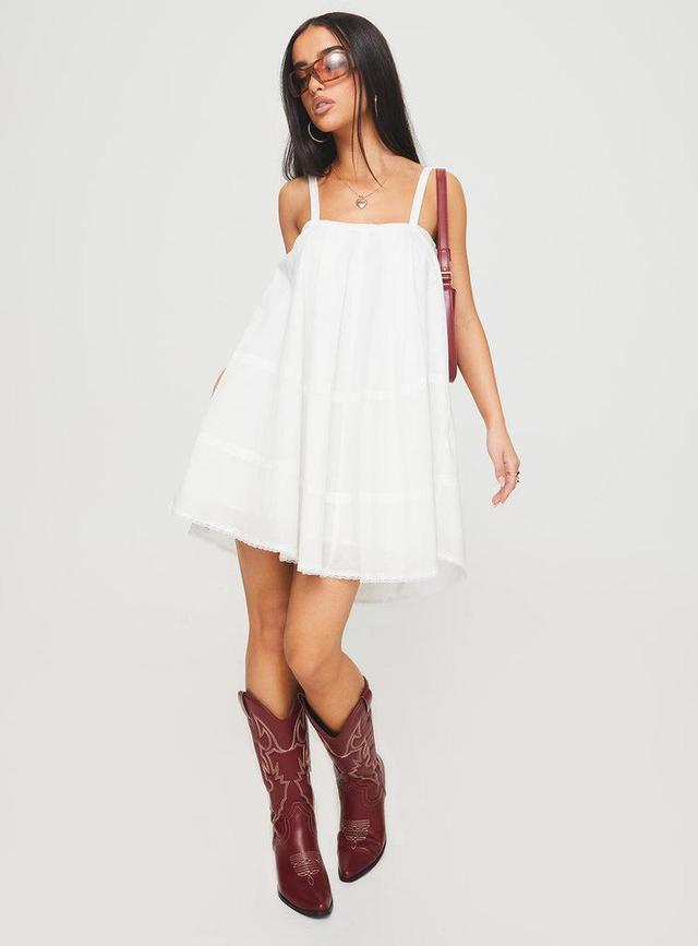 Jubilant Mini Dress White Product Image