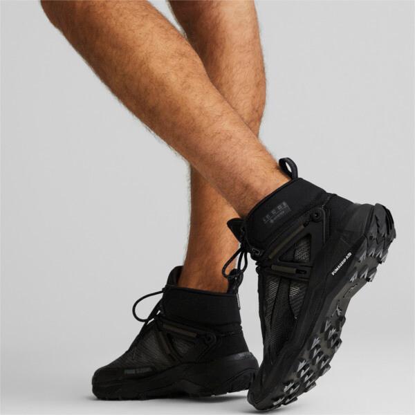 PUMA SEASONS Explore NITROâ¢ Mid GORE-TEX Men's Hiking Shoes in Black/Cool Dark Grey Product Image