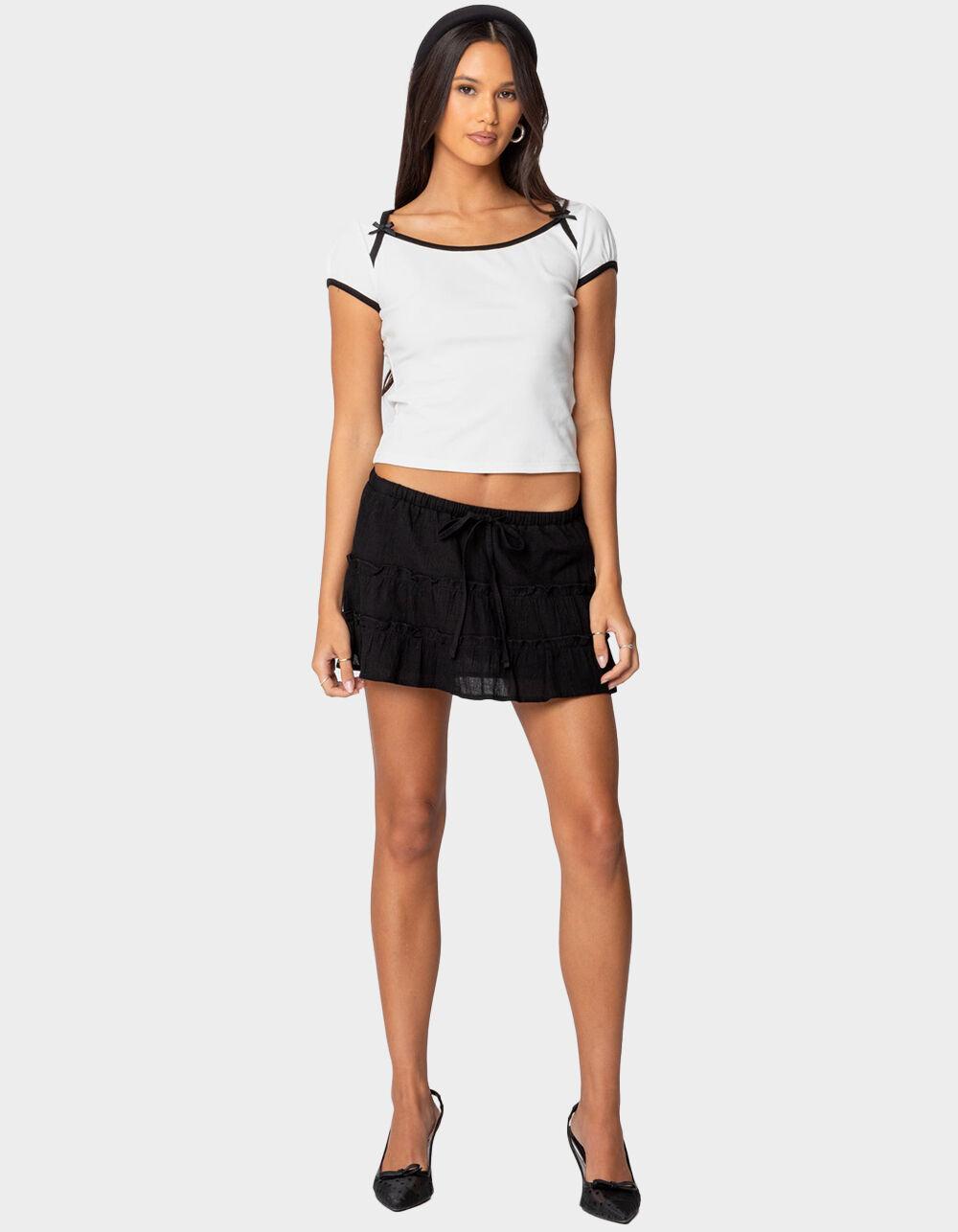 EDIKTED Lora Tiered Mini Skirt Product Image