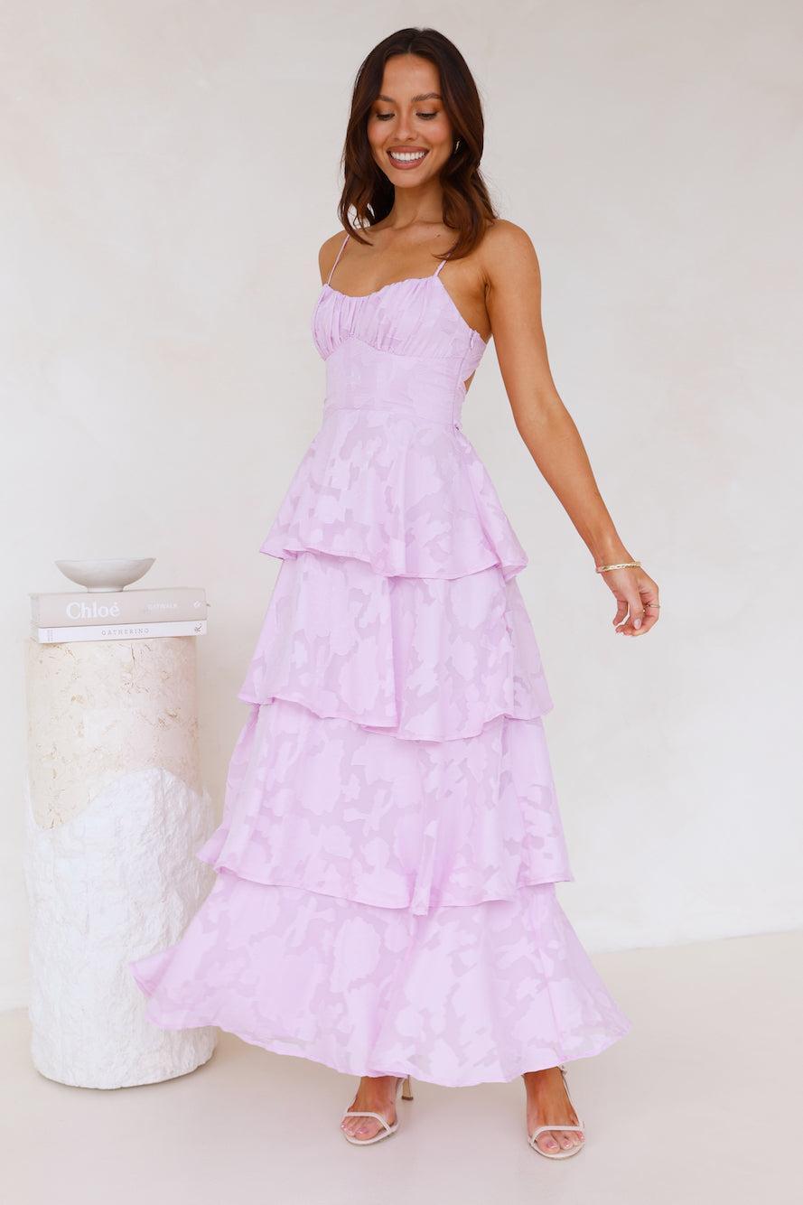 Thriving Now Maxi Dress Lilac Product Image