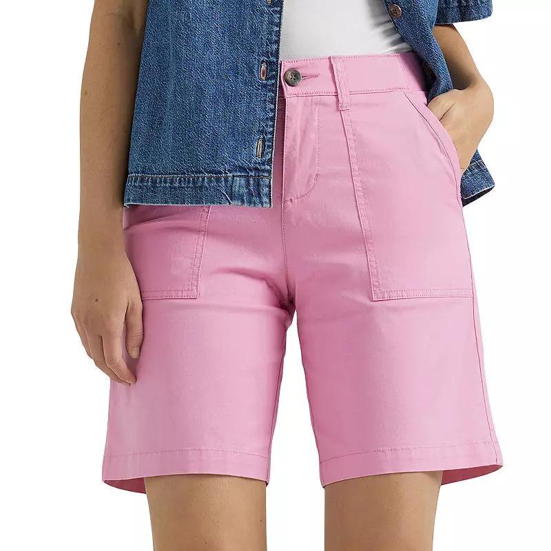 Womens Lee Ultra Lux Comfort Flex to Go Utility Bermuda Shorts Sugar Purple product image