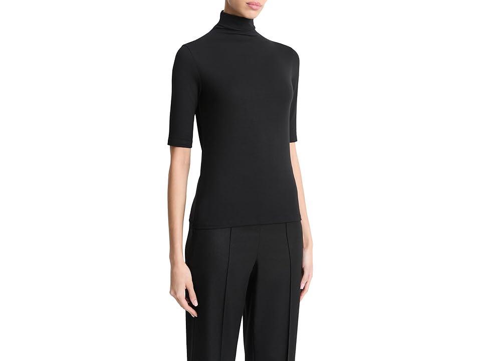 Vince Elbow Sleeve Turtleneck Women's T Shirt Product Image