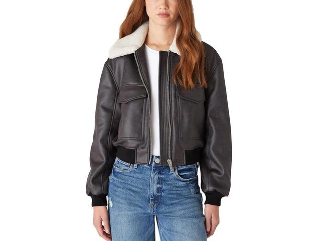 Blank NYC Bomber Jacket (Grey) Women's Jacket Product Image