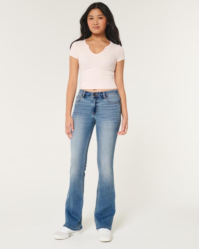 Mid-Rise Medium Wash Boot Jeans Product Image