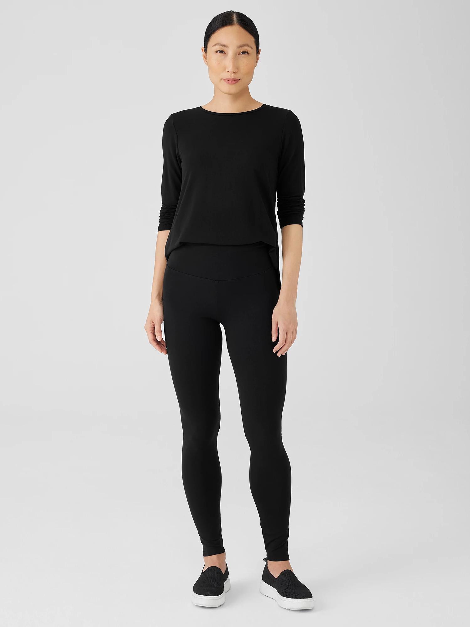 EILEEN FISHER Stretch Jersey Knit Leggingsfemale product image