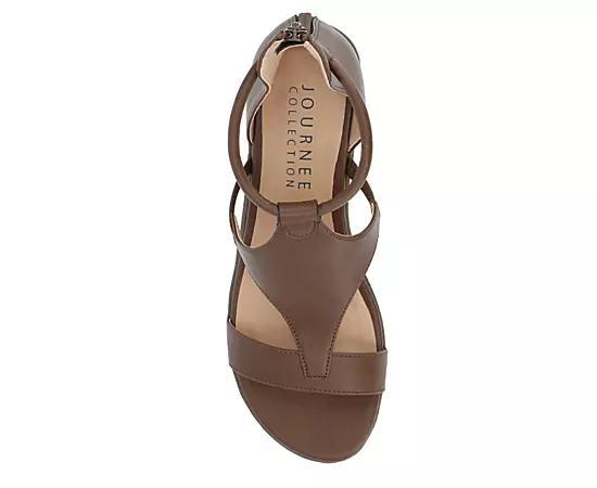 Journee Collection Womens Trayle Wide Wedge Sandal Product Image