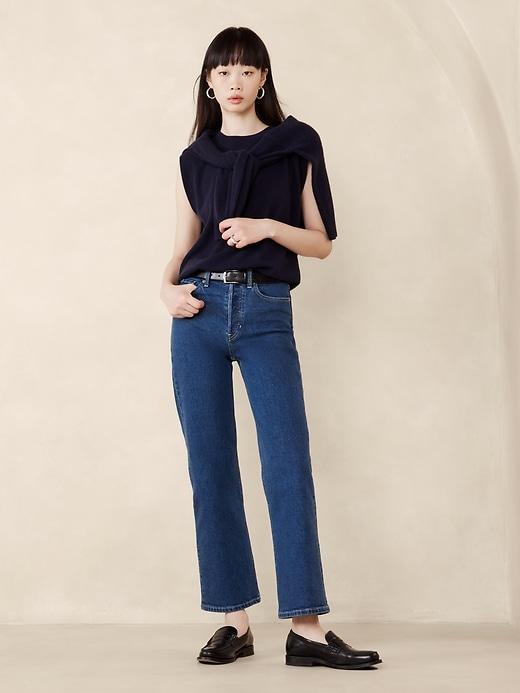 Ultra High-Rise Wide-Leg Crop Jean product image