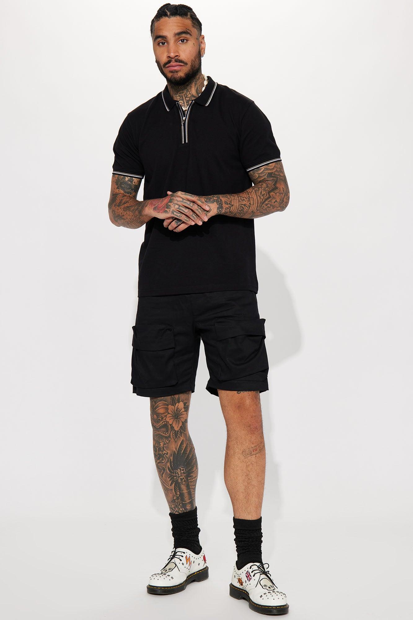 One Shot Short Sleeve Polo - Black Product Image