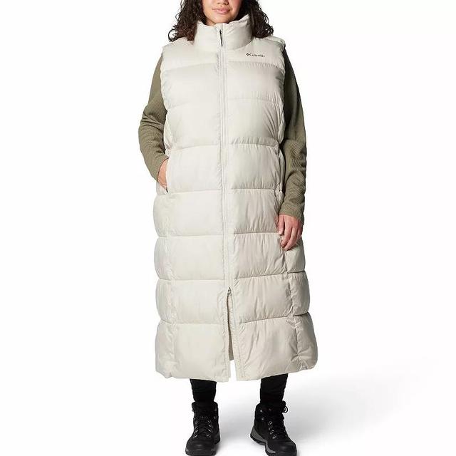 Plus Size Columbia Long Puffer Vest, Womens Product Image