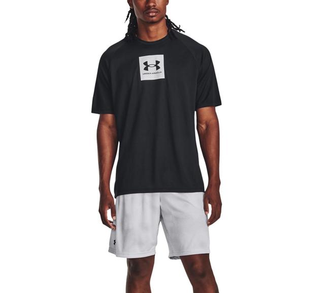 Under Armour Mens Ua Tech Logo Graphic Performance T-Shirt - Black Product Image