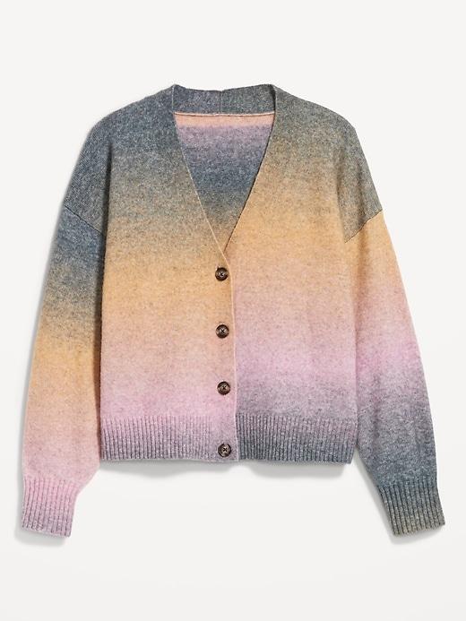 Slouchy Button-Down Cardigan Product Image