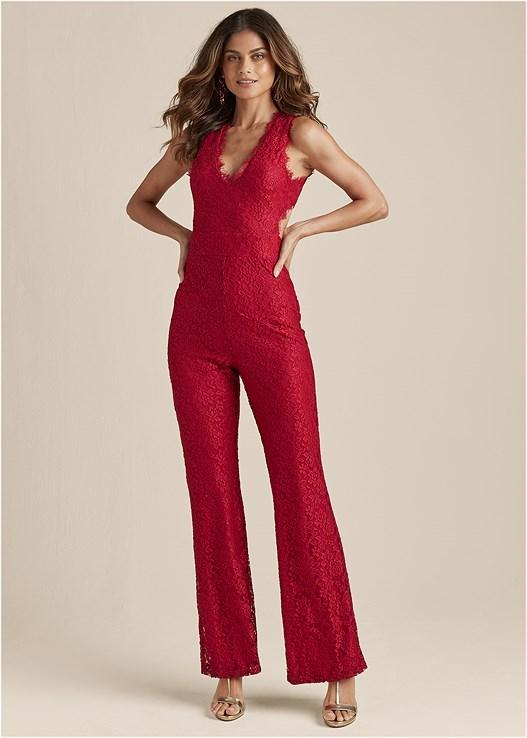 Open Back Lace Jumpsuit Product Image