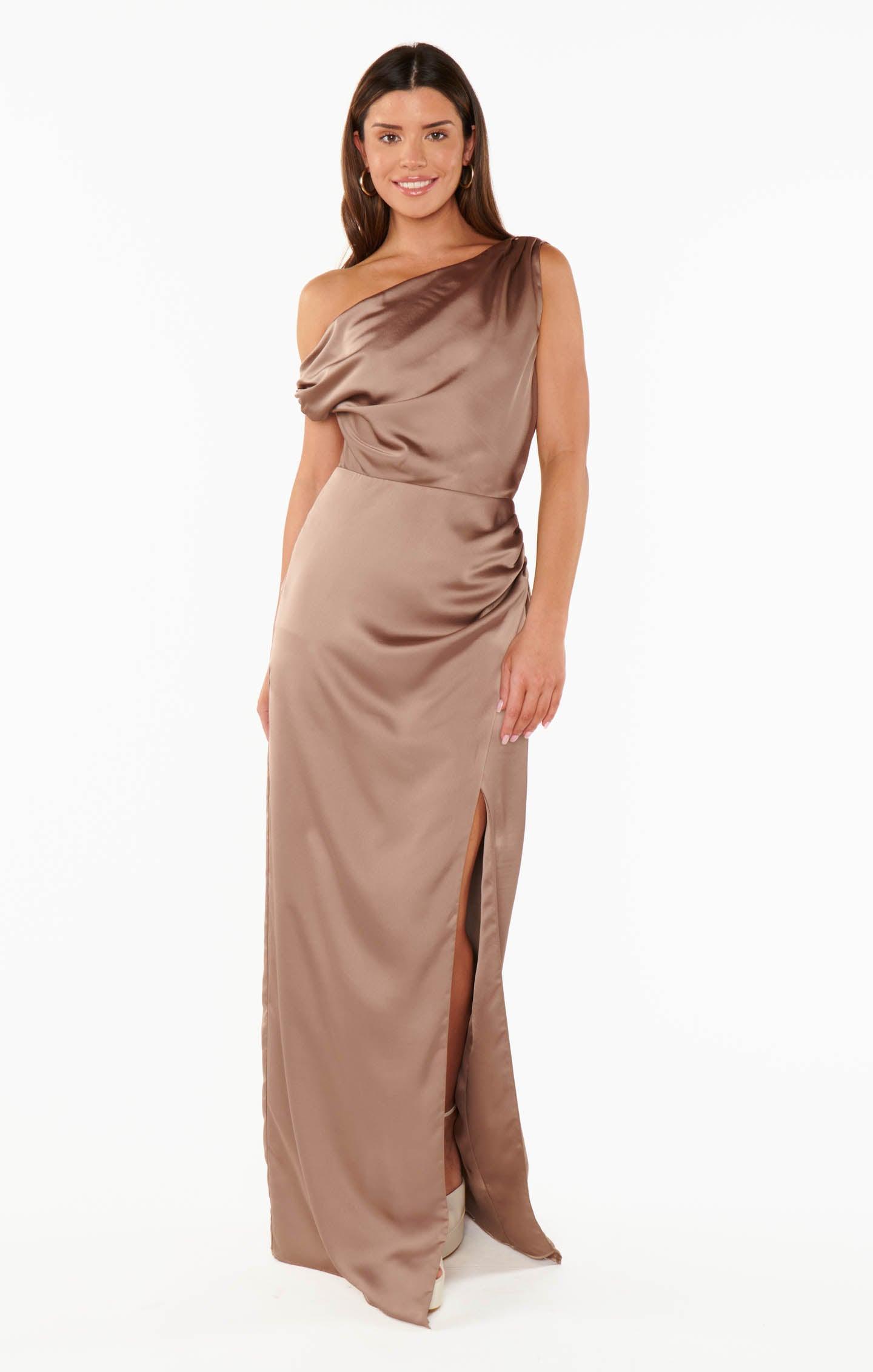 Jodie Dress ~ Dune Luxe Satin Product Image