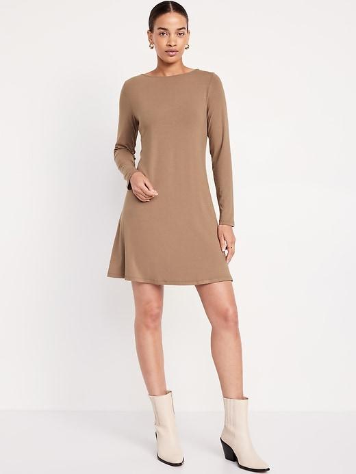 Long-Sleeve Mini Swing Dress product image