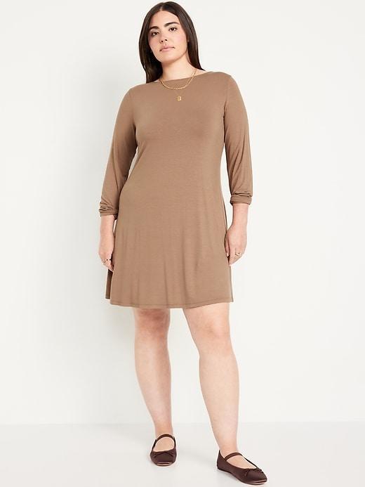 Long-Sleeve Mini Swing Dress product image