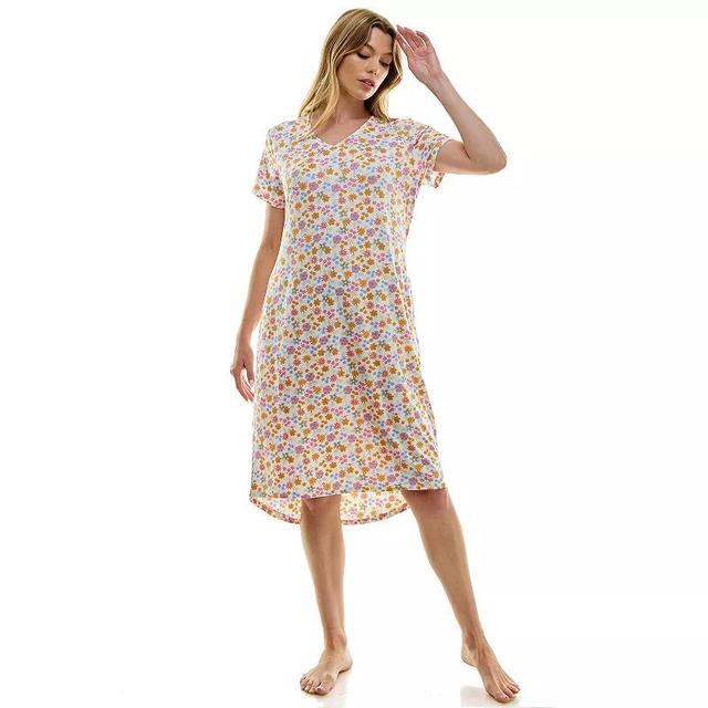 Womens Jaclyn Inc. V-Neck Sleepshirt Product Image