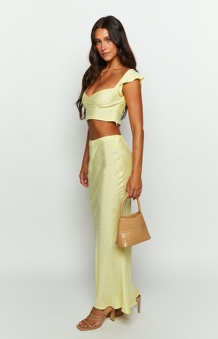 Anna Yellow Maxi Skirt Product Image