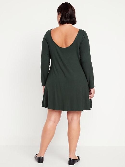 Long-Sleeve Mini Swing Dress Product Image