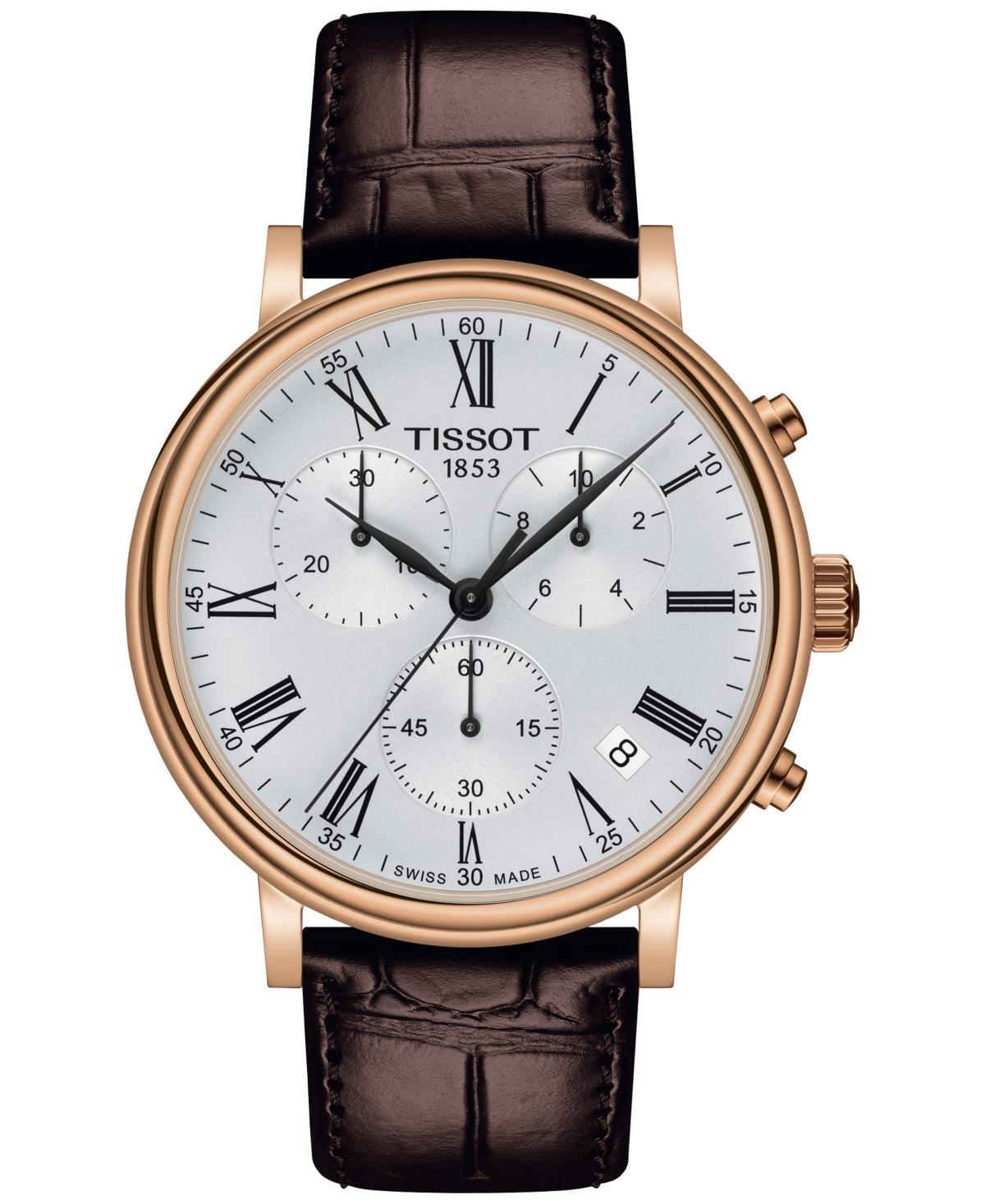 Tissot T-Classic Carson Premium Chronograph Leather Strap Watch, 41mm Product Image