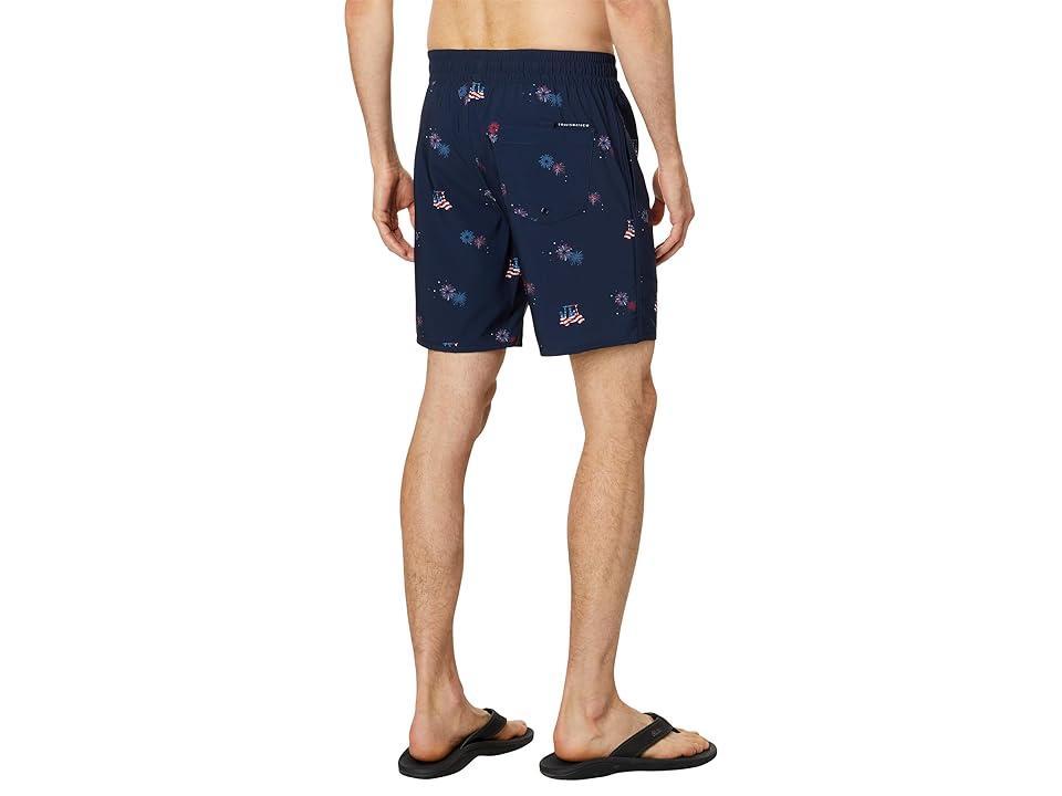 TravisMathew Poolside Patriot (Total Eclipse) Men's Shorts Product Image