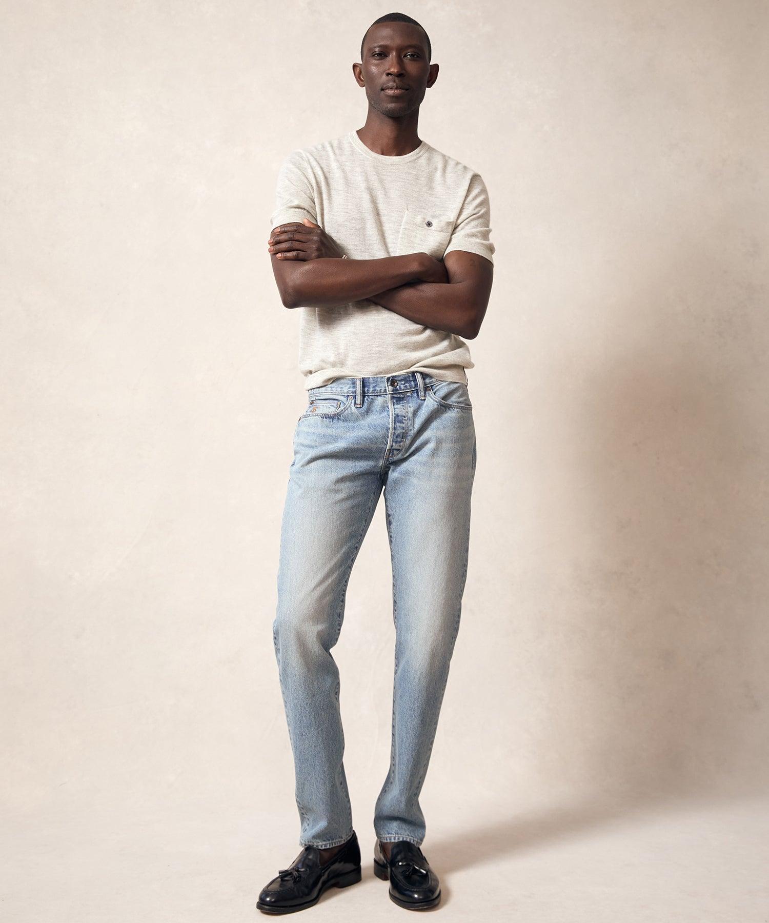 Slim Selvedge Jean in Frosty Indigo Wash Product Image