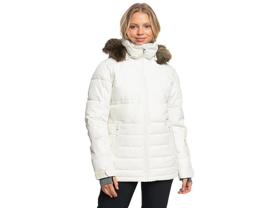 Roxy Quinn Durable Water Repellent Snow Jacket with Faux Fur Hood Product Image