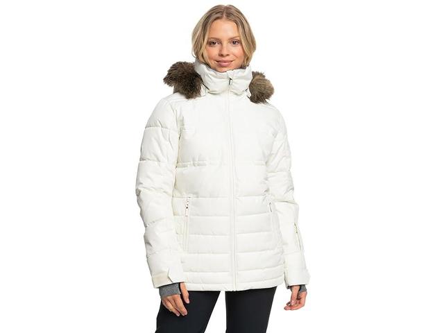 Roxy Quinn Durable Water Repellent Snow Jacket with Faux Fur Hood Product Image