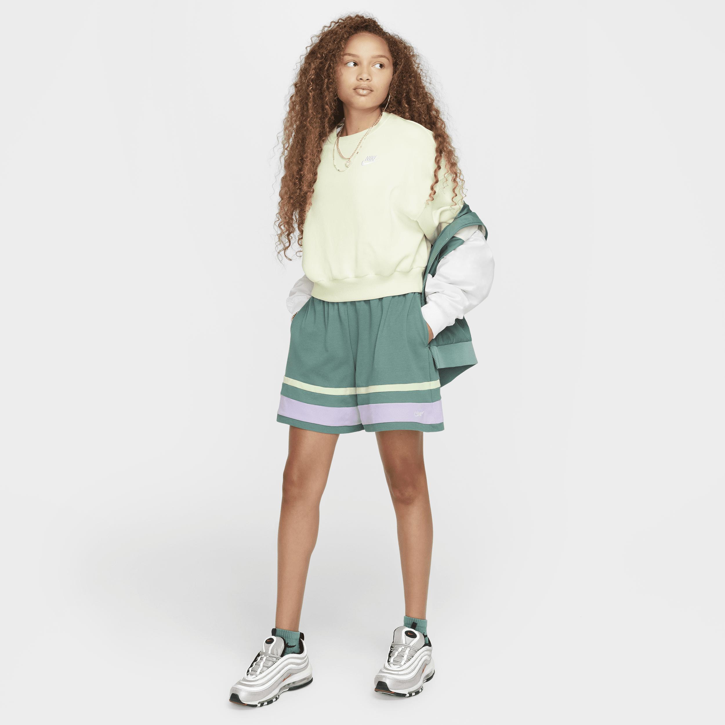 Women's Nike Sportswear Club Fleece Girls' Boxy Crew-Neck Sweatshirt Product Image