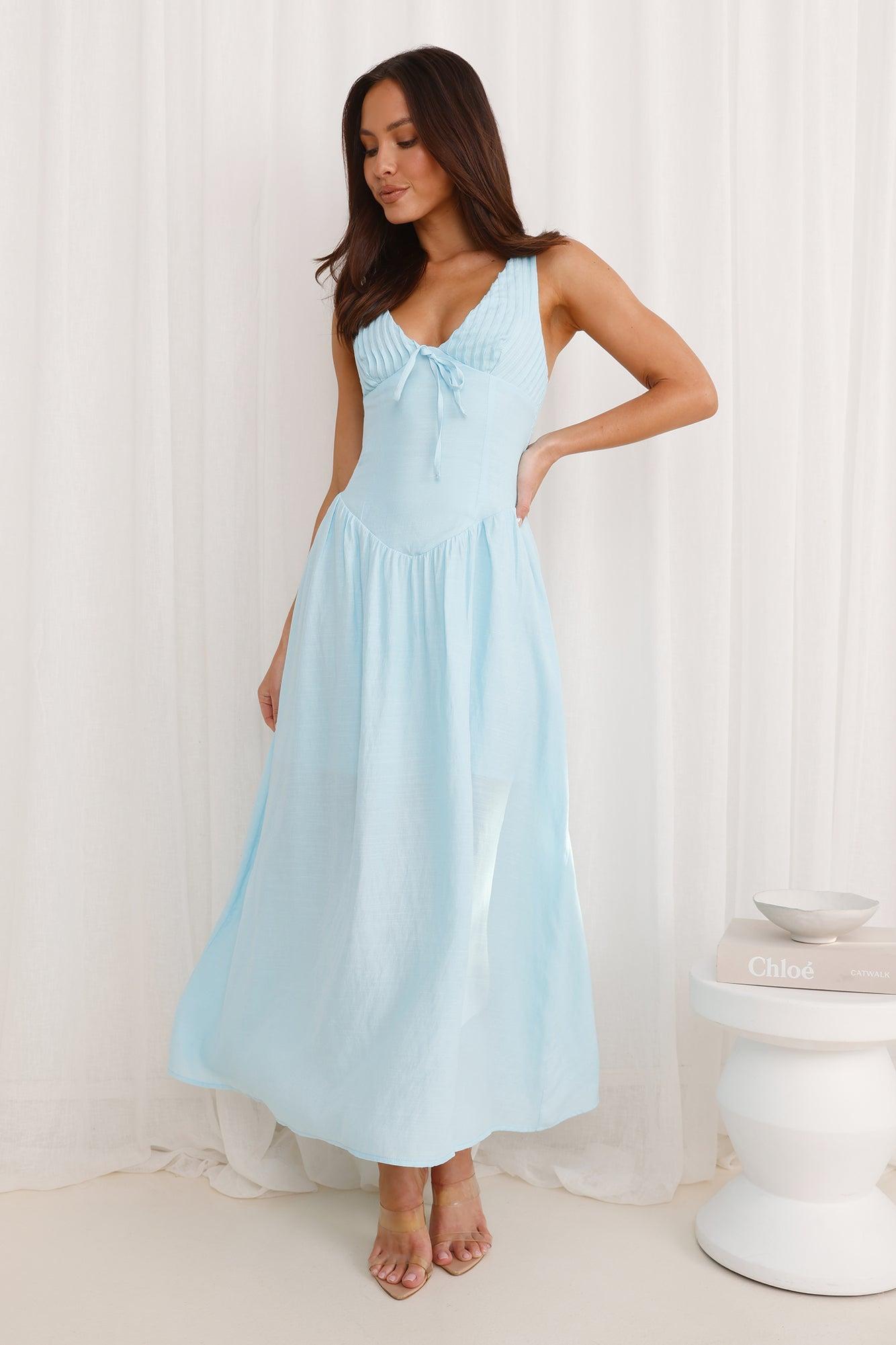 Breeze Belle Maxi Dress Blue Product Image