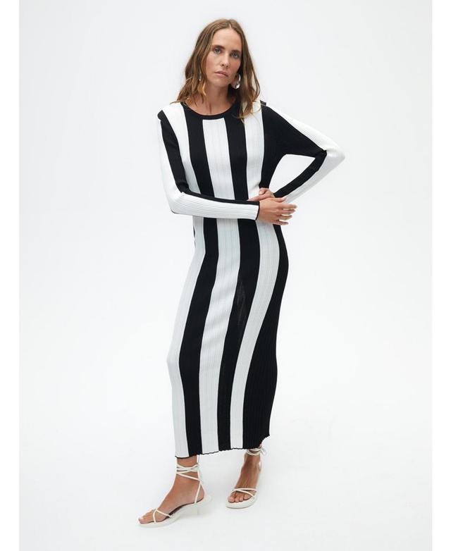 Women's Striped Long Dress Product Image