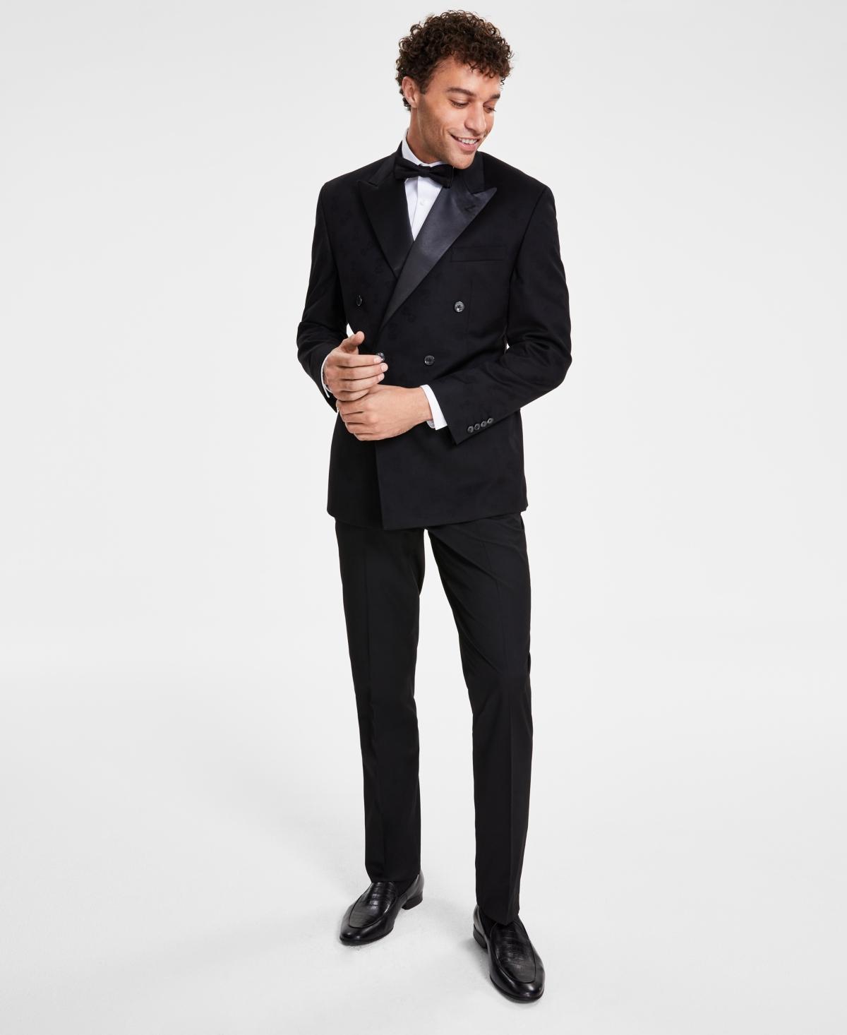 Tayion Collection Mens Classic-Fit Solid Double-Breasted Dinner Jacket Product Image