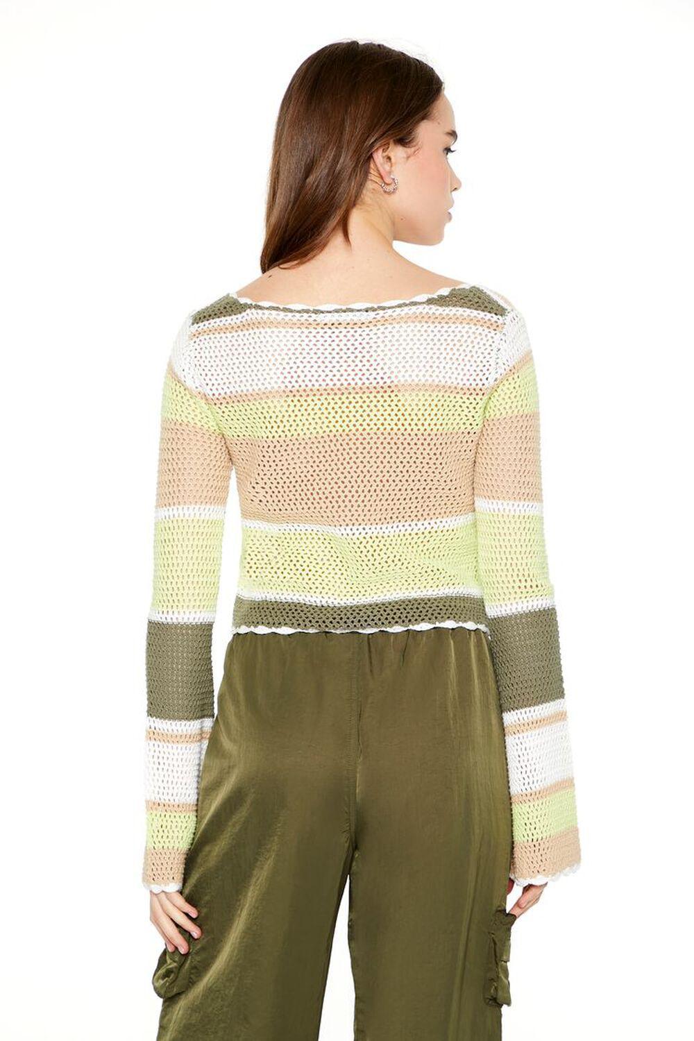 Striped Crochet Sweater | Forever 21 Product Image