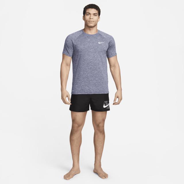 Nike Men's Heathered Short-Sleeve Hydroguard Swim Shirt Product Image