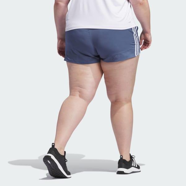 Pacer Training 3-Stripes Woven High-Rise Shorts (Plus Size) Product Image