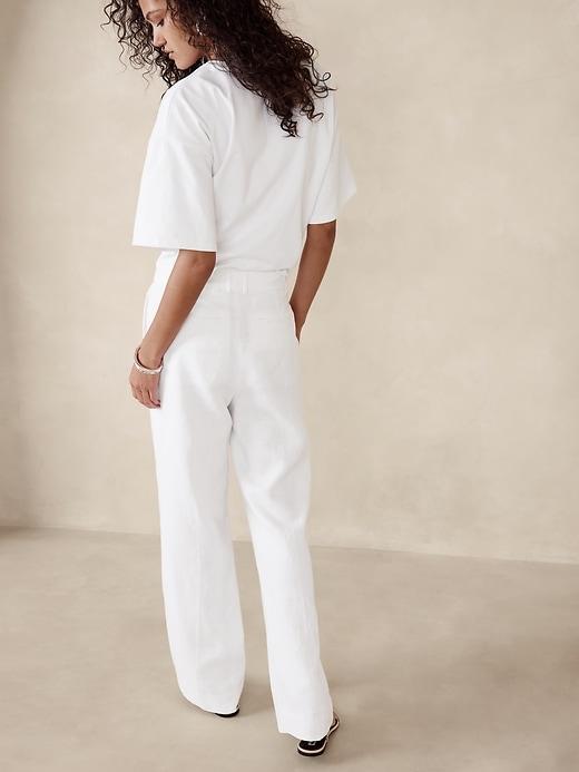 Lina Straight Linen Pant Product Image