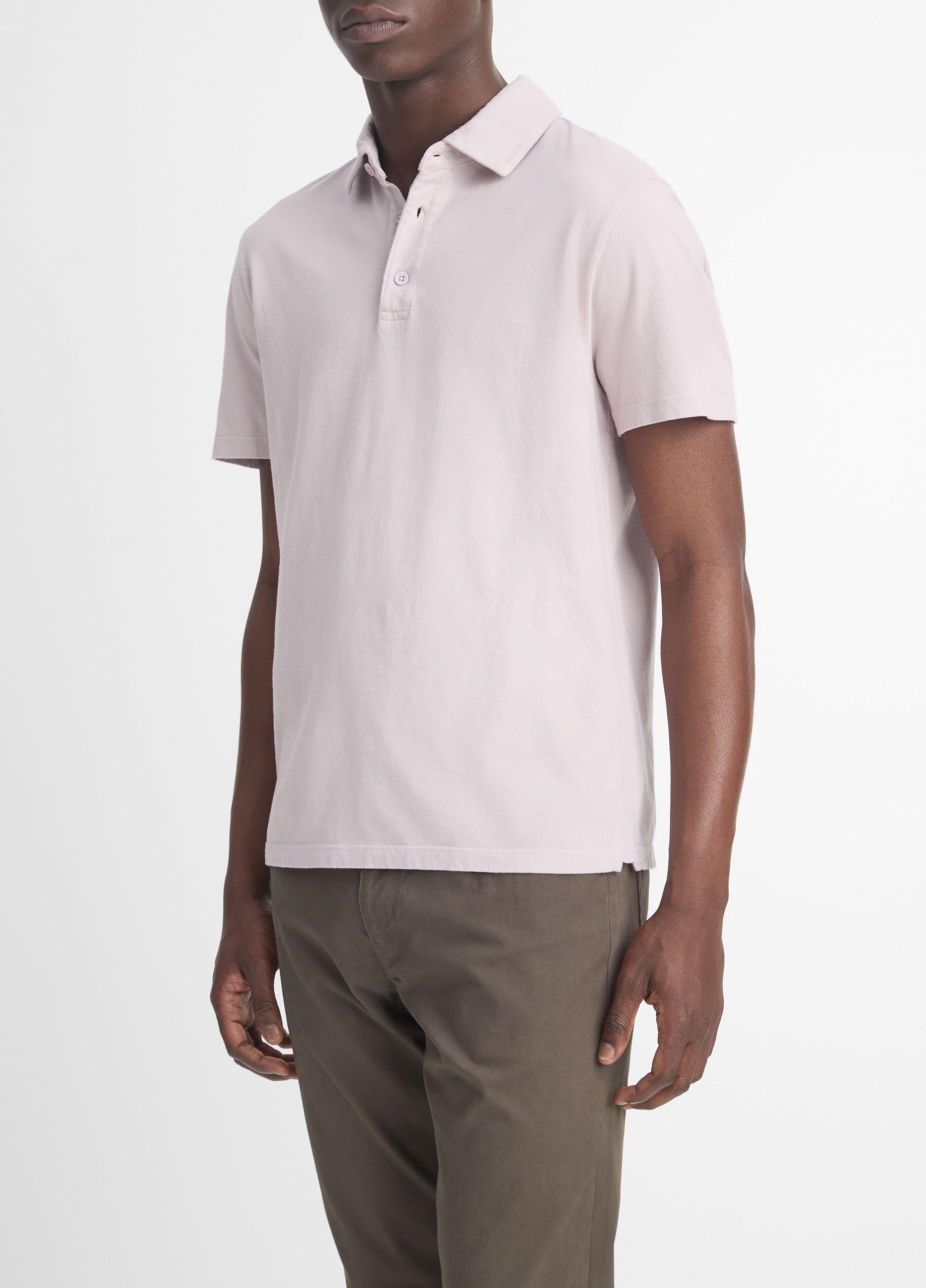 Garment Dye Cotton Polo Shirt Product Image