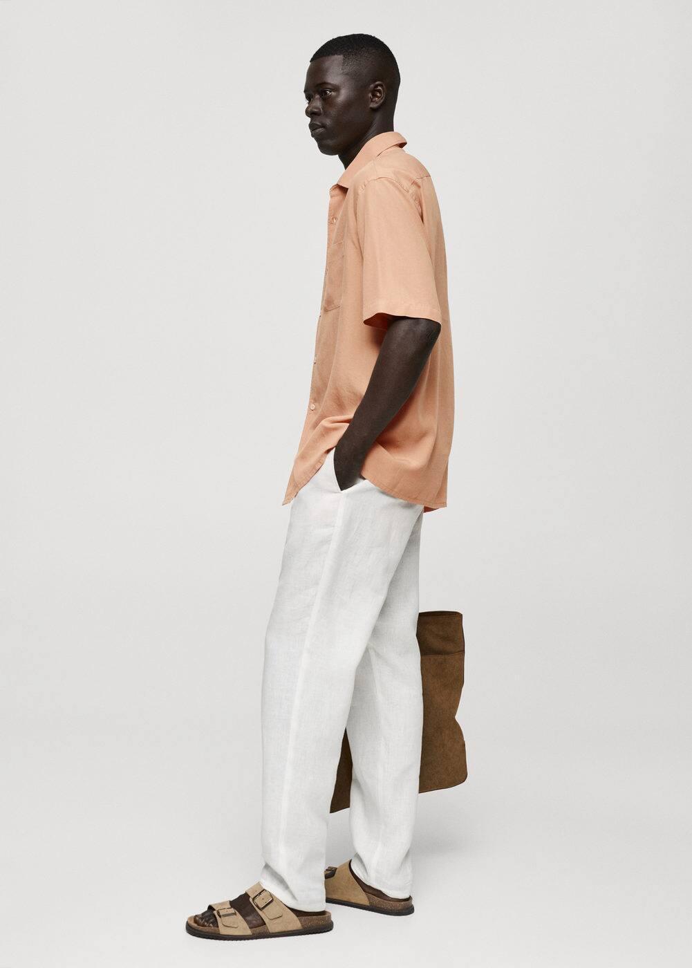 Mango Mens Relaxed-Fit Shirt Product Image