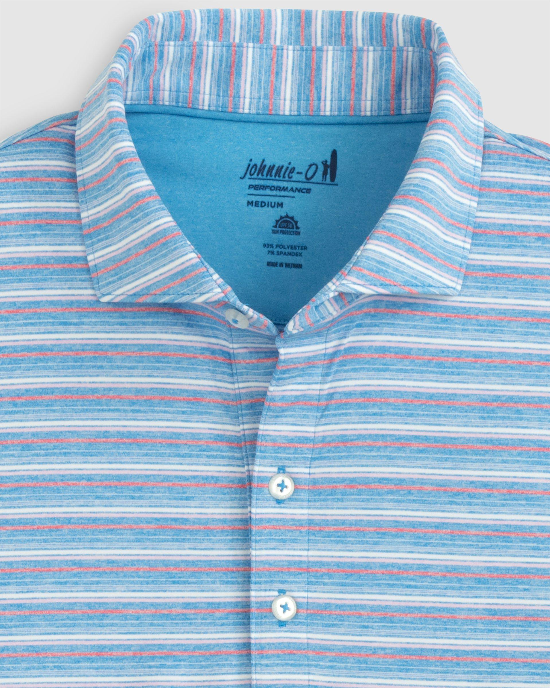 Astrid Striped Jersey Performance Polo Male Product Image