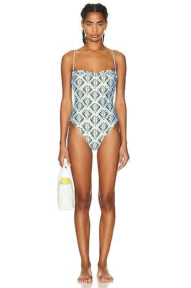 Agua by Agua Bendita Cer?mica One Piece Swimsuit Baby Blue. (also in ). Product Image