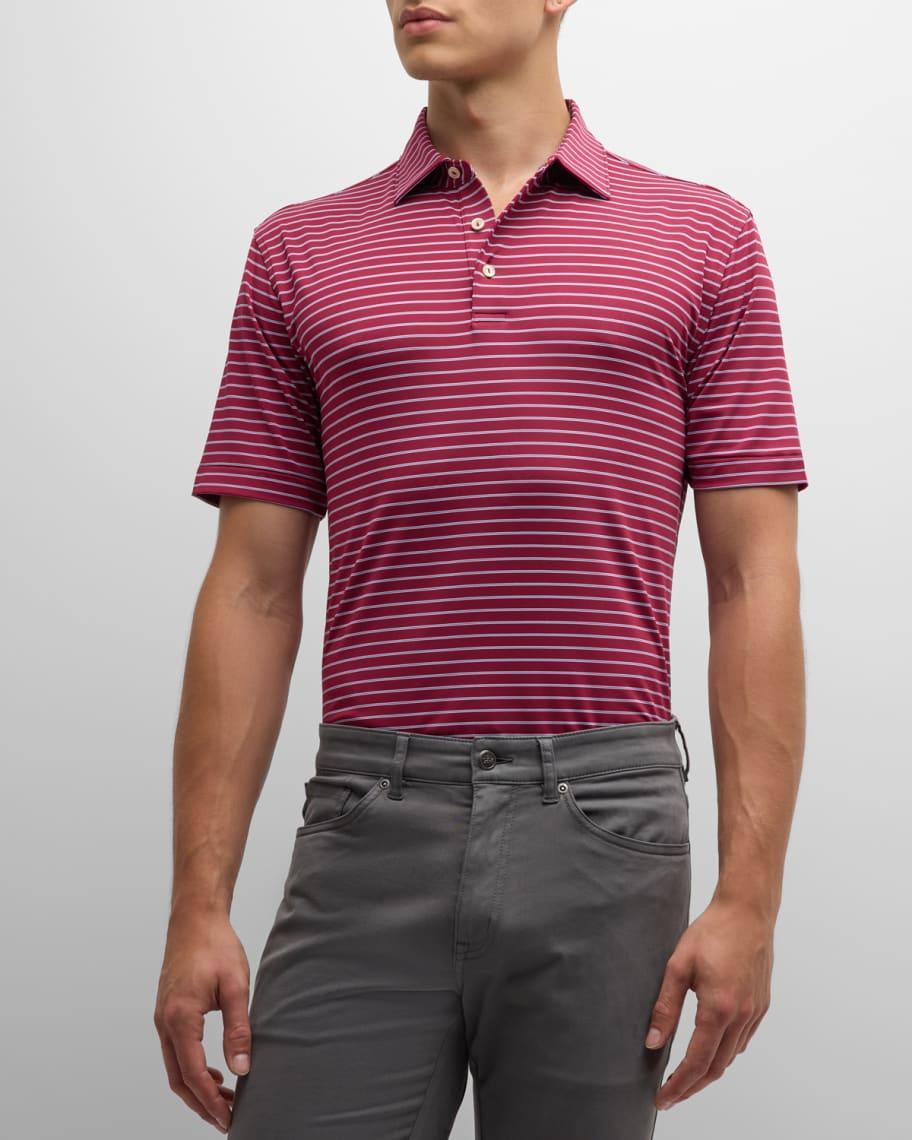 Men's Drum Stripe Performance Polo Shirt Product Image